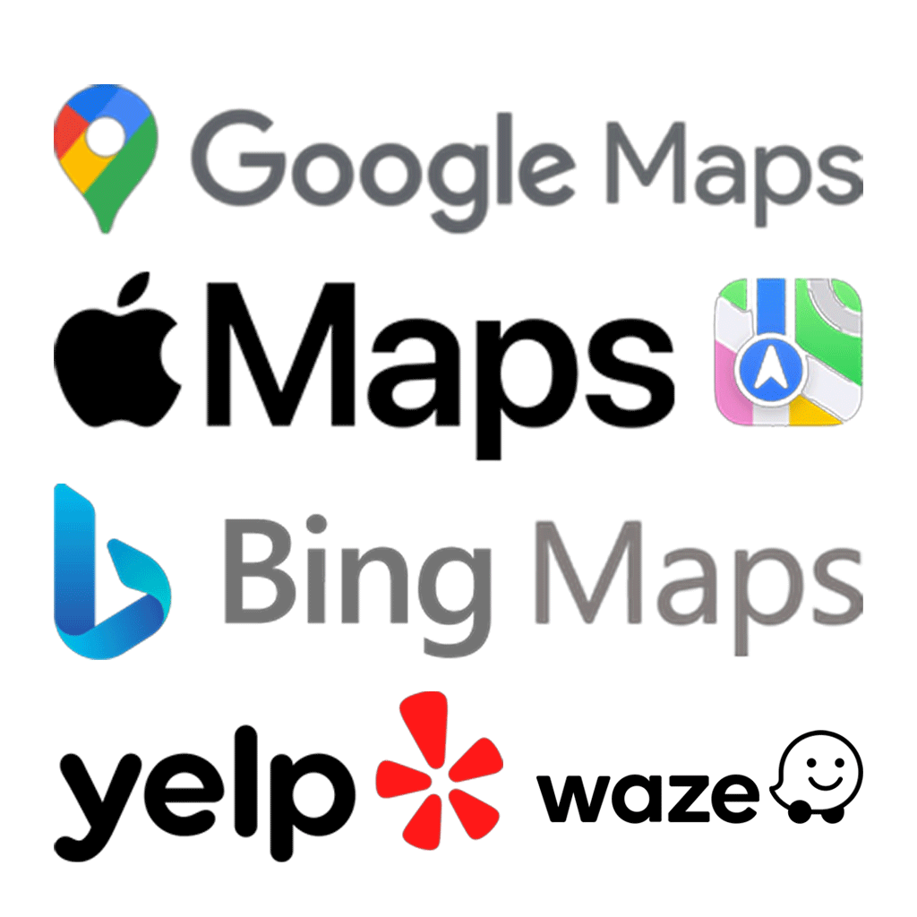 Local Maps For Finding Businesses - Google Maps, Apple Maps, Bing Maps, Yelp, and Waze