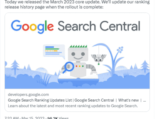 Google Announces March 2023 Core Algorithm Update